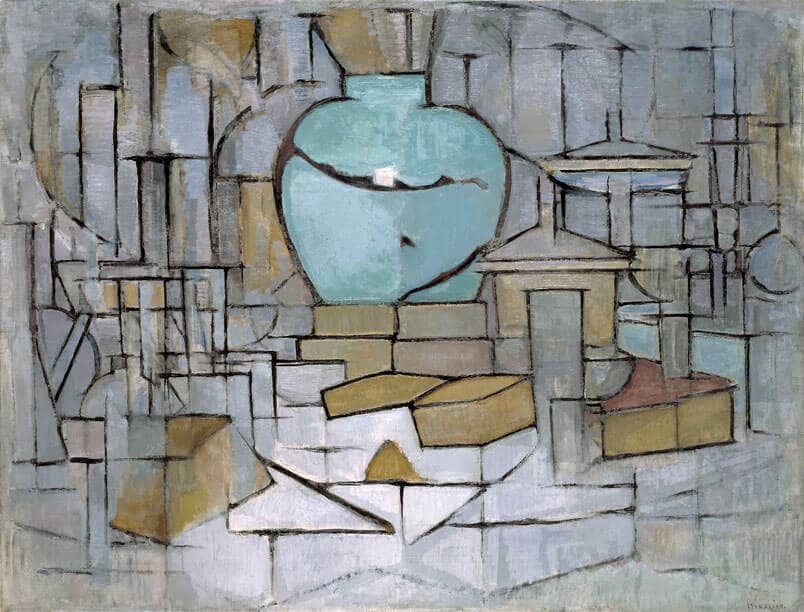 Mondrian Still Life with Gingerpot II
